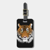 Étiquette À Bagage Face Animée de tigre (Devant Vertical)