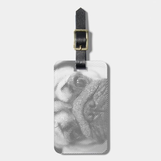 Étiquette À Bagage Face carlin (Devant Vertical)