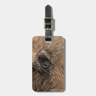 Étiquette À Bagage Face d'un éléphant