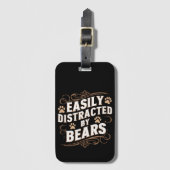 Étiquette À Bagage Facilement Distrait Par Les Ours Gay Bear Pride (Devant Vertical)