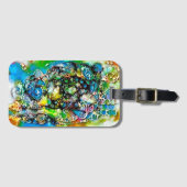 Étiquette À Bagage Façons De Vivre - Art Neurographique 7 (Devant Horizontal)