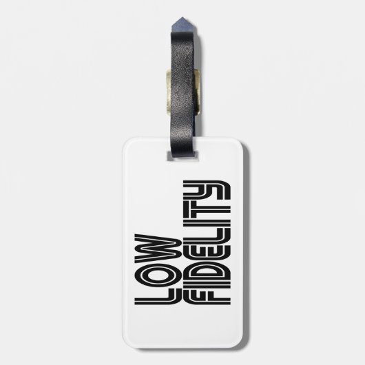 Étiquette À Bagage Faible fidélité (Dos Vertical)