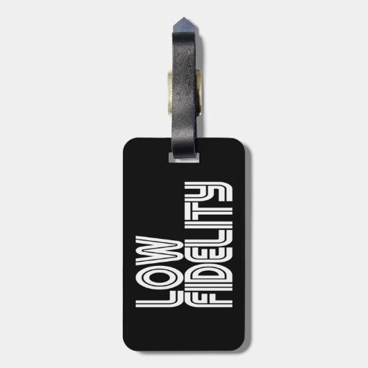 Étiquette À Bagage Faible fidélité (Dos Vertical)