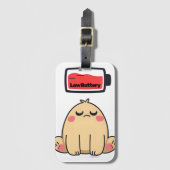 Étiquette À Bagage Faible humeur de batterie - Drôle Doodle comique (Devant Vertical)