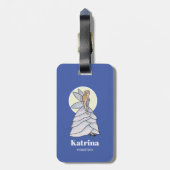 Étiquette À Bagage Fairy Princess Robe Pétale Illustration de mode (Dos Vertical)