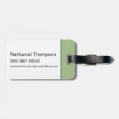 Étiquette À Bagage "Faisons ça" Singe - Le Lotus Blanc (Dos horizontal)