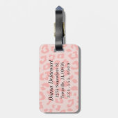 Étiquette À Bagage Fait sur commande pâlissez - l'empreinte de (Dos Vertical)