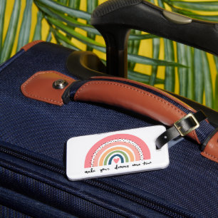 Étiquette À Bagage Faites de vos rêves une réalité arc-en-ciel