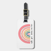 Étiquette À Bagage Faites de vos rêves une réalité arc-en-ciel (Devant Vertical)