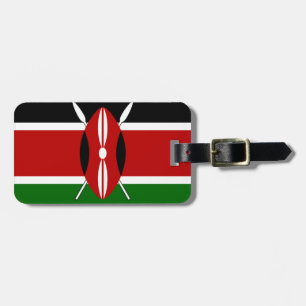 Étiquette À Bagage Faites-le Kenyan magnifique Inspirational Flag cou