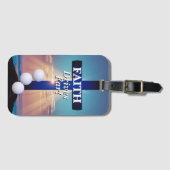 Étiquette À Bagage Faith Drives Far Golf (Devant Horizontal)