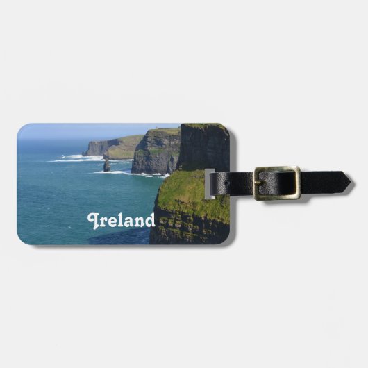 Étiquette À Bagage Falaise irlandaise de Moher (Devant horizontal)