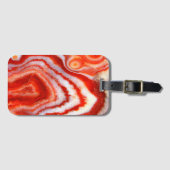 Étiquette À Bagage Falln Blood Orange Agate. (Devant Horizontal)