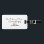 Étiquette À Bagage Famille camping vacances personnalisée ajouter nom<br><div class="desc">Conception</div>