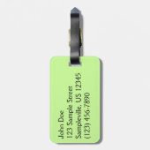 Étiquette À Bagage Famille d'ours Brown (Dos Vertical)