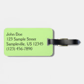 Étiquette À Bagage Famille d'ours Brown (Dos horizontal)