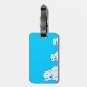 Étiquette À Bagage Famille Ours (Dos Vertical)