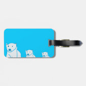 Étiquette À Bagage Famille Ours (Dos horizontal)