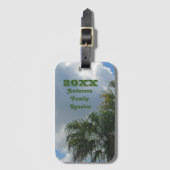 Étiquette À Bagage Famille Retrouvailles Vacances Keepsaké (Devant Vertical)