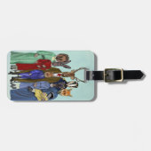 Étiquette À Bagage Famille Woodland (Devant horizontal)