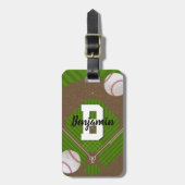 Étiquette À Bagage Fans de baseball (Devant Vertical)