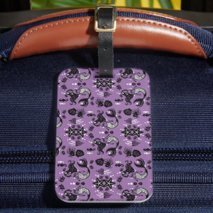 Étiquette À Bagage Fantaisie de sirène violette