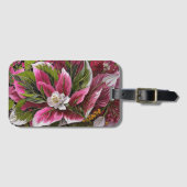 Étiquette À Bagage Fantaisie florale accrocheuse (Devant Horizontal)