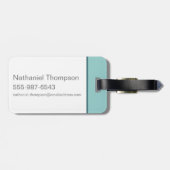 Étiquette À Bagage Fantastique Beast Blue Pattern (Dos horizontal)