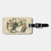 Étiquette À Bagage Fantôme de Noël Présent Scrooge (Devant horizontal)