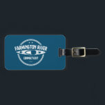 Étiquette À Bagage Farmington River Connecticut Kayaking<br><div class="desc">La rivière Farmington est le plus grand affluent du fleuve Connecticut.</div>