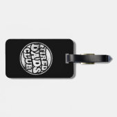 Étiquette À Bagage Fatigué Dads Club Funny (Dos horizontal)