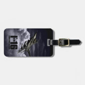 Étiquette À Bagage Faucon F-16 de combat (Devant horizontal)