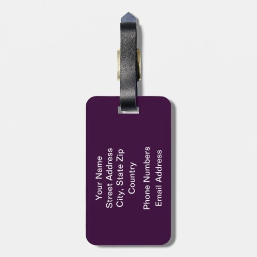 Étiquette À Bagage Faultline Apple (Dos Vertical)