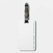 Étiquette À Bagage Faune - Blue DOLPHIN - Marine - Océans - (Dos Vertical)