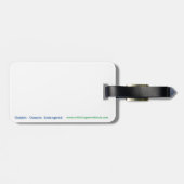 Étiquette À Bagage Faune - Blue DOLPHIN - Marine - Océans - (Dos horizontal)