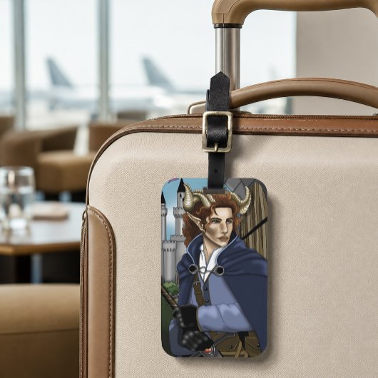 Étiquette À Bagage Faune cornu Fae Fantastique