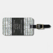 Étiquette À Bagage Faux Bling (Devant horizontal)