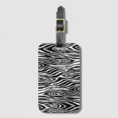 Étiquette À Bagage Faux bois (Devant Vertical)