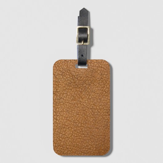 Étiquette À Bagage faux look en cuir (Devant Vertical)