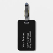 Étiquette À Bagage Faux pied de poule avec Chiens mode Bagage Balise  (Dos Vertical)