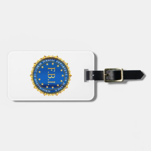 Étiquette À Bagage FBI Spoof Seal (Devant horizontal)