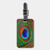 Étiquette À Bagage Feather Vibrant Copper (Devant Vertical)