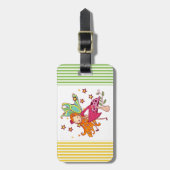 Étiquette À Bagage Fée de jardin sur le champignon (Devant Vertical)
