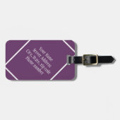 Étiquette À Bagage Fée rose (Devant horizontal)