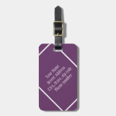 Étiquette À Bagage Fée rose (Devant Vertical)