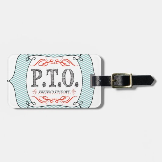 Étiquette À Bagage Félicitations amusantes pour faire semblant d'être (Devant horizontal)