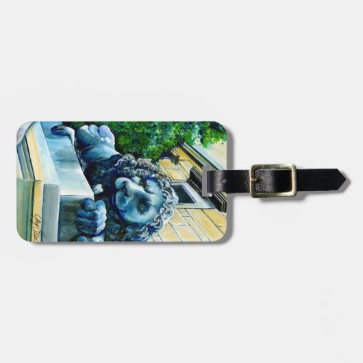 Étiquette À Bagage Féline stémonée (Devant horizontal)