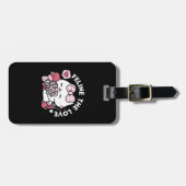 Étiquette À Bagage Feline the Love - Design de chat de la belle Valen (Devant horizontal)