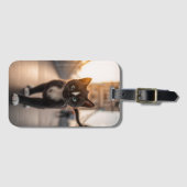 Étiquette À Bagage Felini Traversant Tower Bridge : Une Queue de Lond (Devant Horizontal)