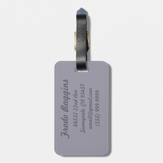 Étiquette À Bagage Fellowship of the Ring Trail (Dos Vertical)